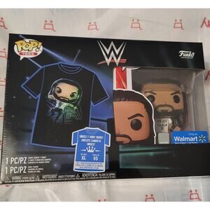 Funko Pop Tees Roman Reigns WWE Walmart Exclusive XL Head of the Table Figure
